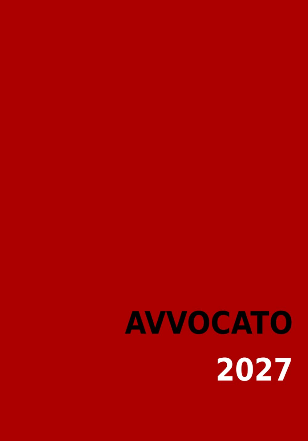 AGENDA PER L'AVVOCATO 2027: copertina rosso cardinale (Italian Edition) baixar livro de graça