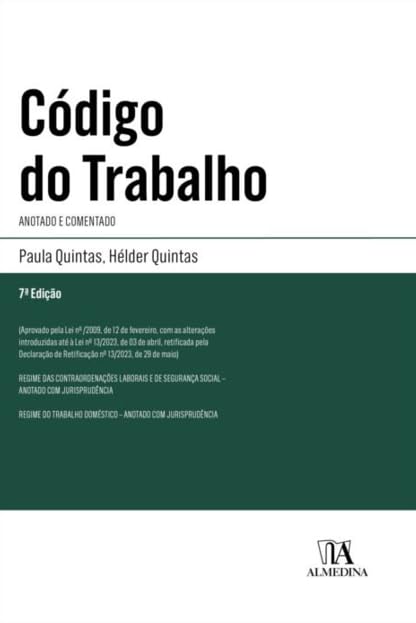 Código do Trabalho - Anotado e Comentado baixar livro de graça