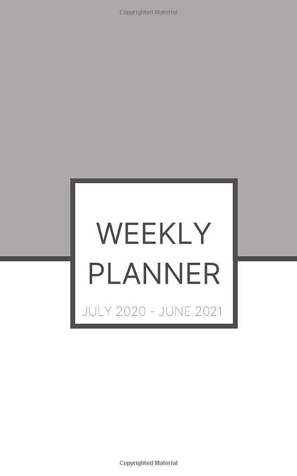 ler totalmente Weekly Planner: July 2020 - June 2021 (Grey): Compact Academic Schedule Organizer, with monthly, weekly and yearly calendars (5x8 in) and monthly inspirational Bible Verse