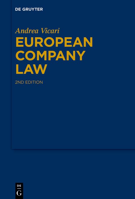 European Company Law (De Gruyter Studium) (English Edition)