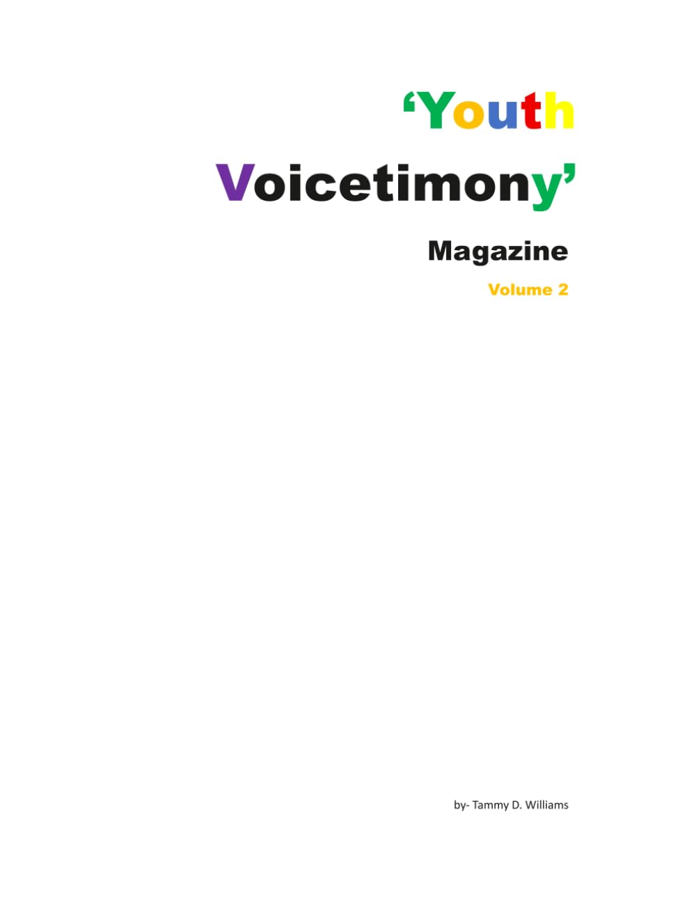 'Youth Voicetimony' Magazine baixar livro de graça