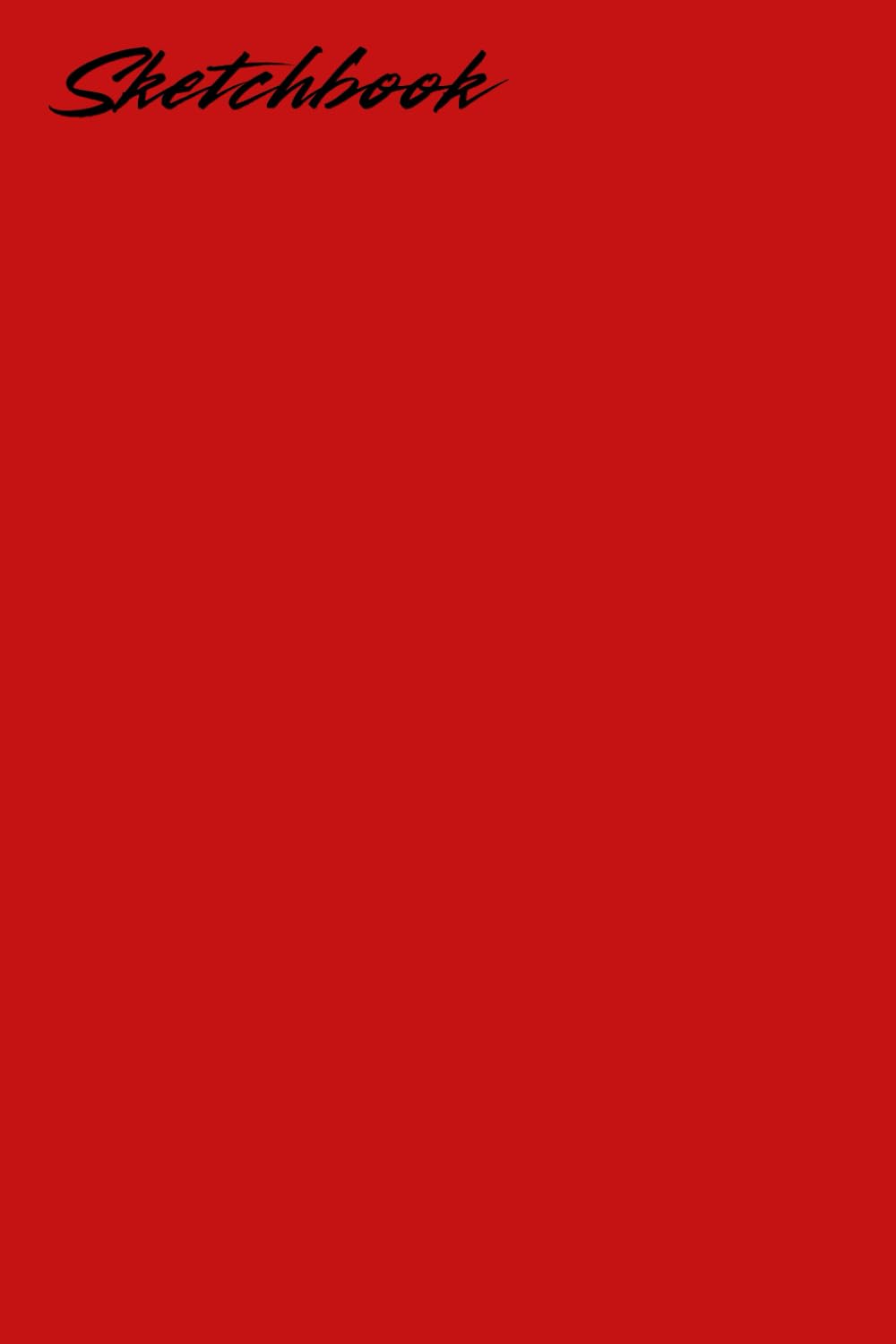 ler totalmente Sketchbook: Minimalistic design sketchbook. Red color. Matte cover