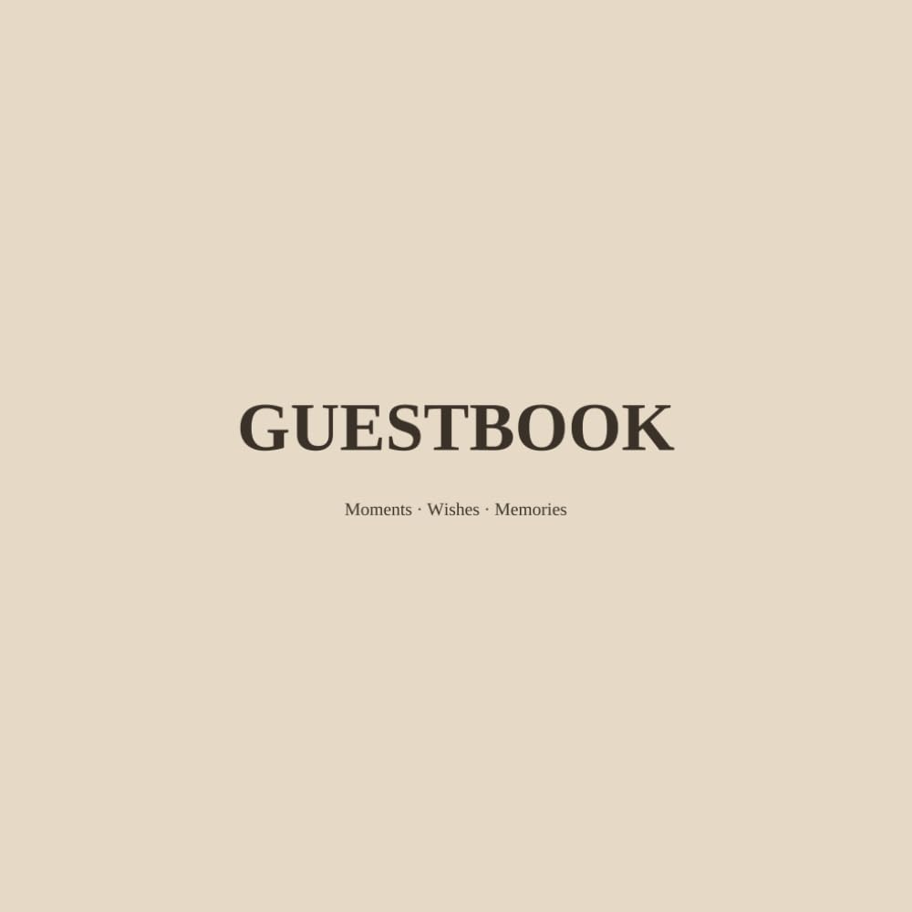 capítulo por capítulo baixar Blank Guest Book Beige Edition – For Weddings, Birthdays, Baptisms and Special Occasions – 120 Pages – 8.5 x 8.5 in: The warm beige cover feels timeless and understated, fitting any occasion.