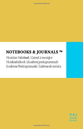 Caderno Pentagrama Notebooks & Journals, Large, Amarelo, Soft Cover: (13.97 x 21.59 cm)(Caderno de Música) (Portuguese Edition) baixar livro de graça