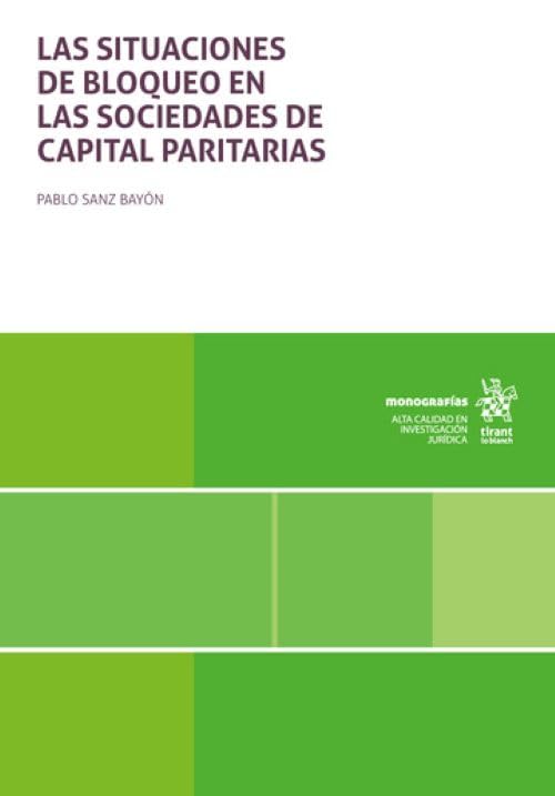 Las situaciones de bloqueo en las sociedades de capital paritarias baixar o livro de graça