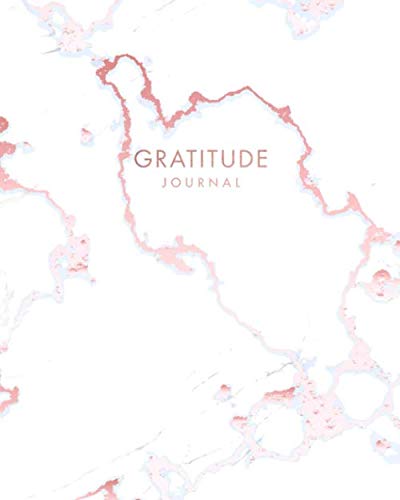 ler totalmente Gratitude Journal: Rose Gold and White Marble | Inspirational Quote - Journal, Notebook, Diary, Composition Book (8 x 10 inches) - 120 Lines Pages