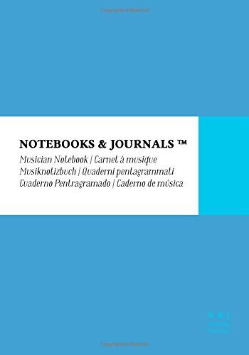 Caderno Pentagrama Notebooks & Journals, Extra Large, Azul Céu, Soft Cover: (17.78 x 25.4 cm)(Caderno de Música) (Portuguese Edition) baixar livro de graça