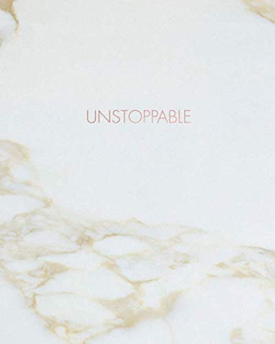 Unstoppable: Gold Marble | Inspirational Quote - Journal, Notebook, Diary, Composition Book (8 x 10 inches) - 120 Lines Pages baixar o livro de graça