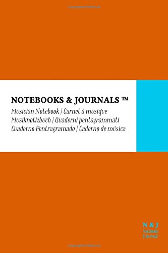 Caderno Pentagrama Notebooks & Journals, Pocket, Laranja, Soft Cover: (10.16 x 15.24 cm)(Caderno de Música) (Portuguese Edition) baixar livro de graça