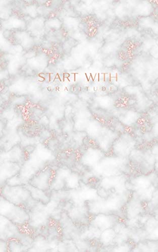 capítulo por capítulo baixar Start with Gratitude: Faux Rose Gold Glitter and White Marble | Inspirational Quote - Journal, Notebook, Diary, Composition Book (5 x 8 inches) - 120 Lines Pages