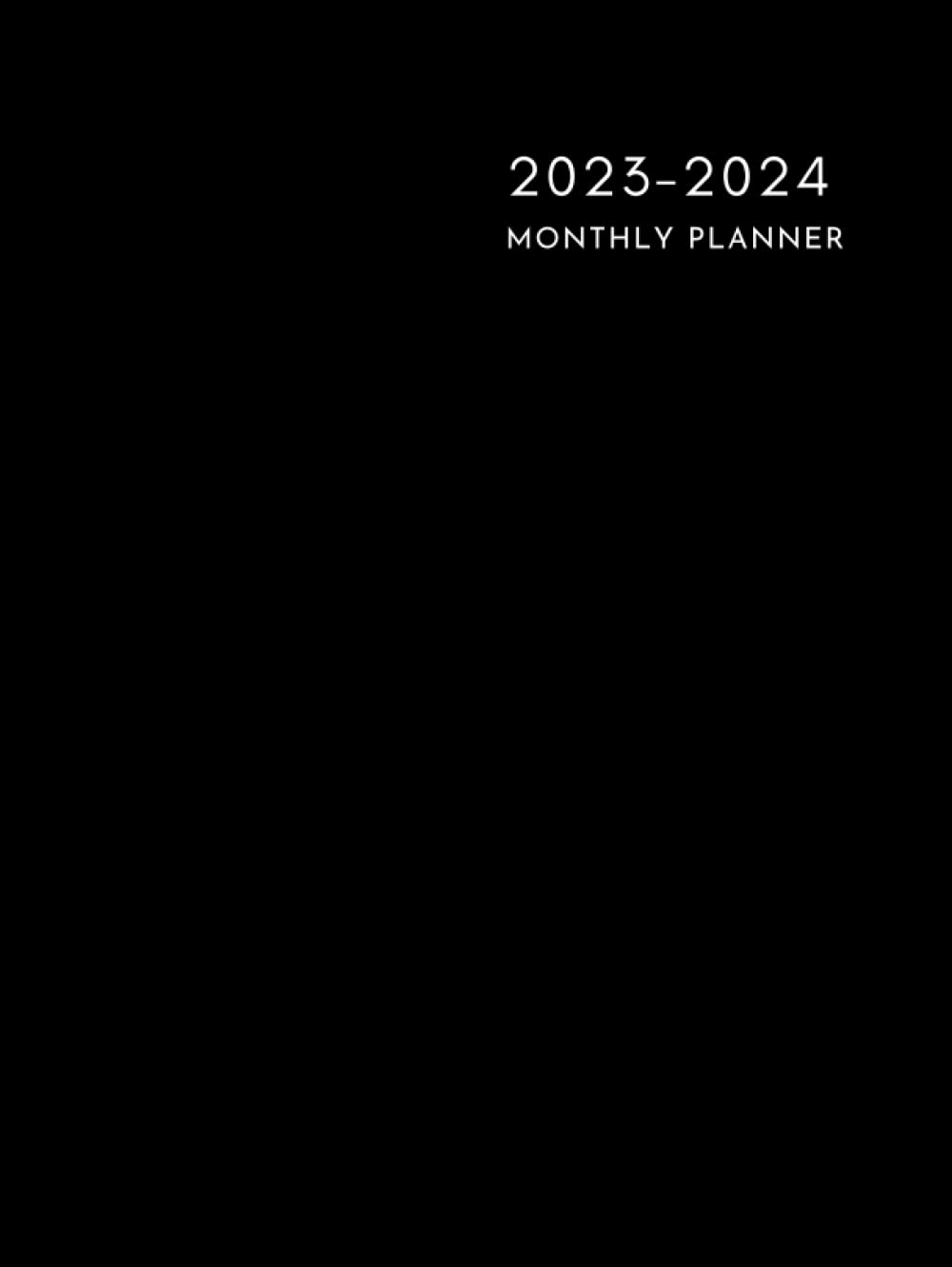 ler totalmente 2023-2024 Monthly Planner Hardcover: Two Year Planner Calendar Schedule Organizer | January 2023 to December 2024-24 Months | Black Cover