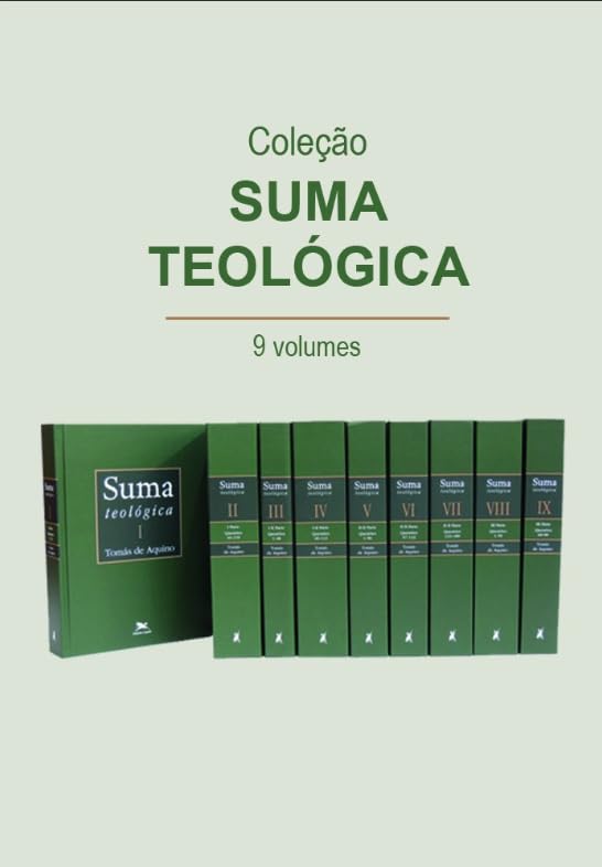 Suma teológica – Coleção 9 volumes - Bilíngue - Capa Dura