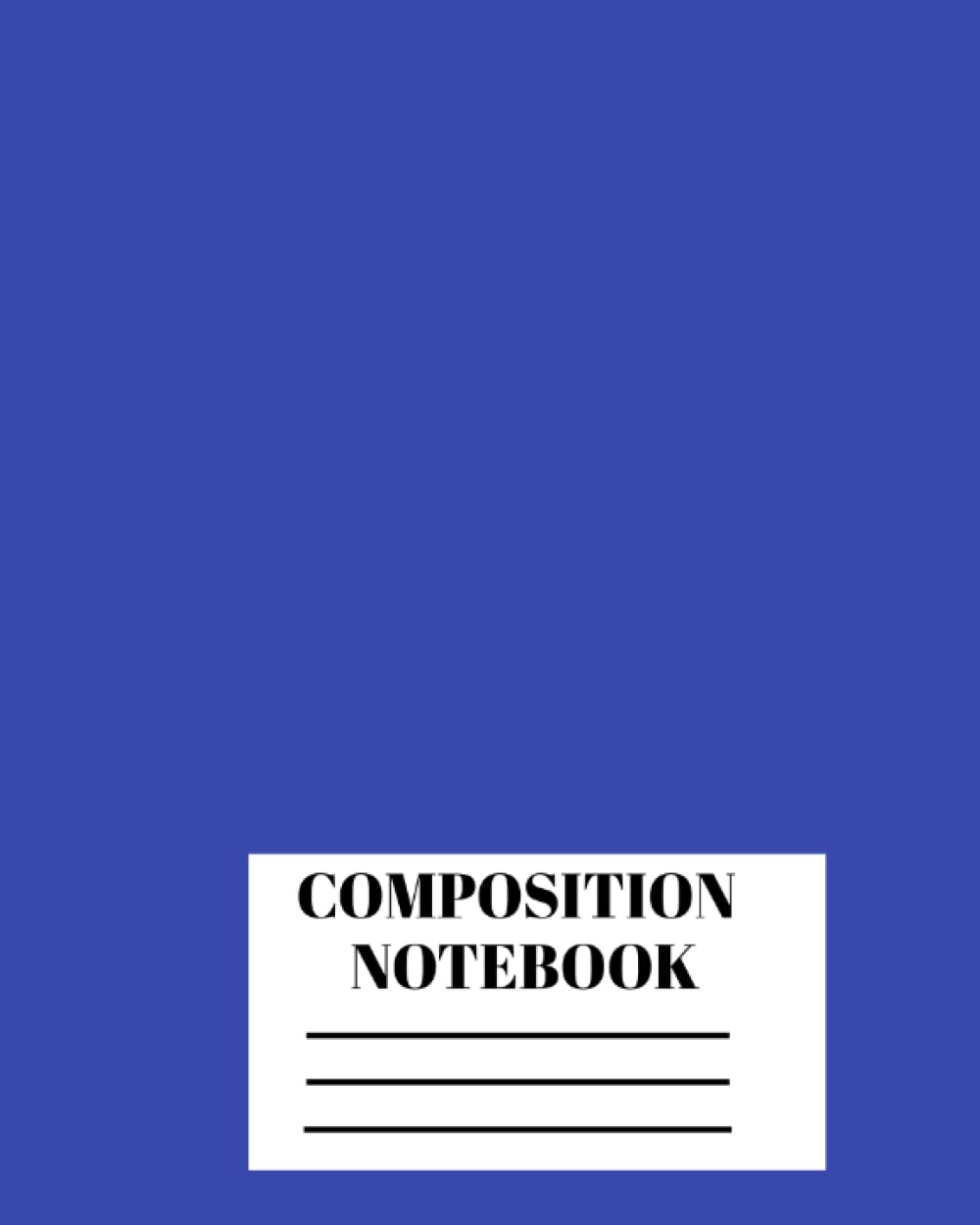 Composition Notebook: Wide Ruled Paper for any Subject, Notes, Drawing, Poems, Journal or Study, ECT. Blue Cover (110 Pages, 8" x 10") baixar livro de graça
