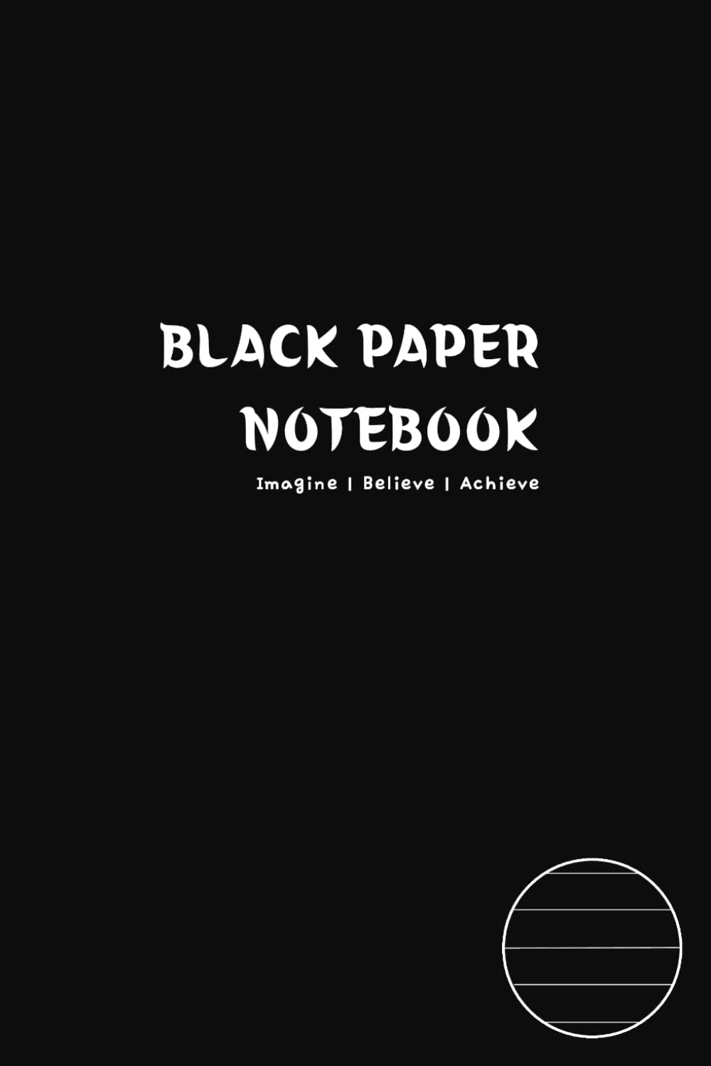 capítulo por capítulo baixar Black Paper Notebook: 6x9 Wide Ruled Journal with Dark Pages and White Lines.
