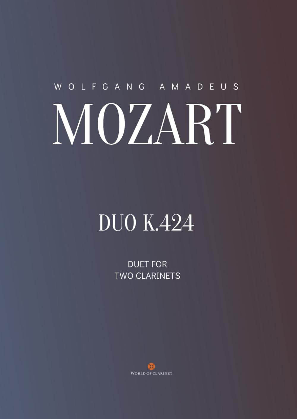 capítulo por capítulo baixar Mozart: Duo K.424 for two clarinets: Arrangement for two clarinets