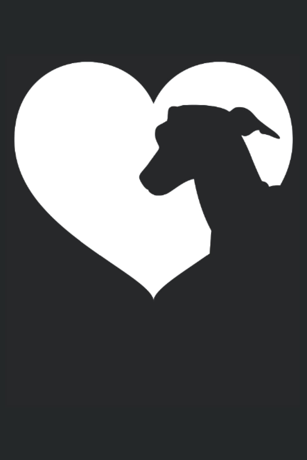 Greyhound Dog Heart Silhouette - Greyhound: A Journal Size (6 x 9 inches) Notebook | Diary | Planner with 120 Dot Grid Pages baixar o livro de graça