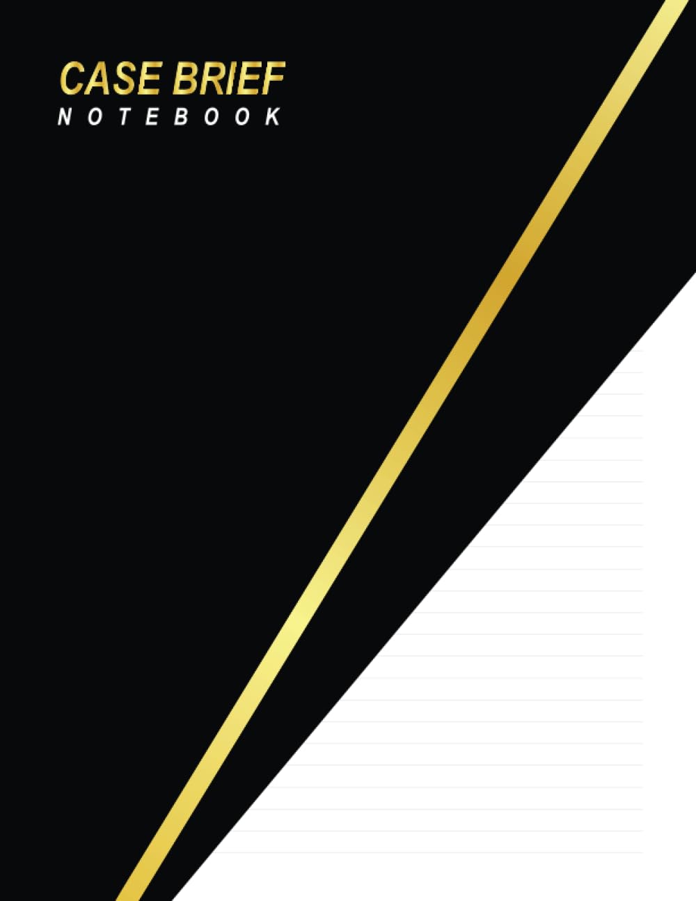 ler totalmente Case brief notebook: Law school student note-taking guide Template journal