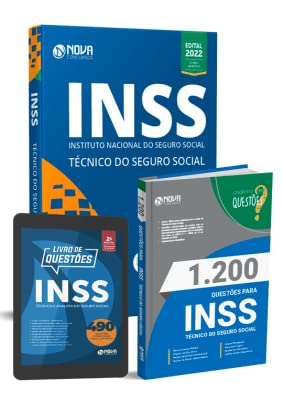 KIT Apostila INSS Técnico + Caderno de Questões do INSS