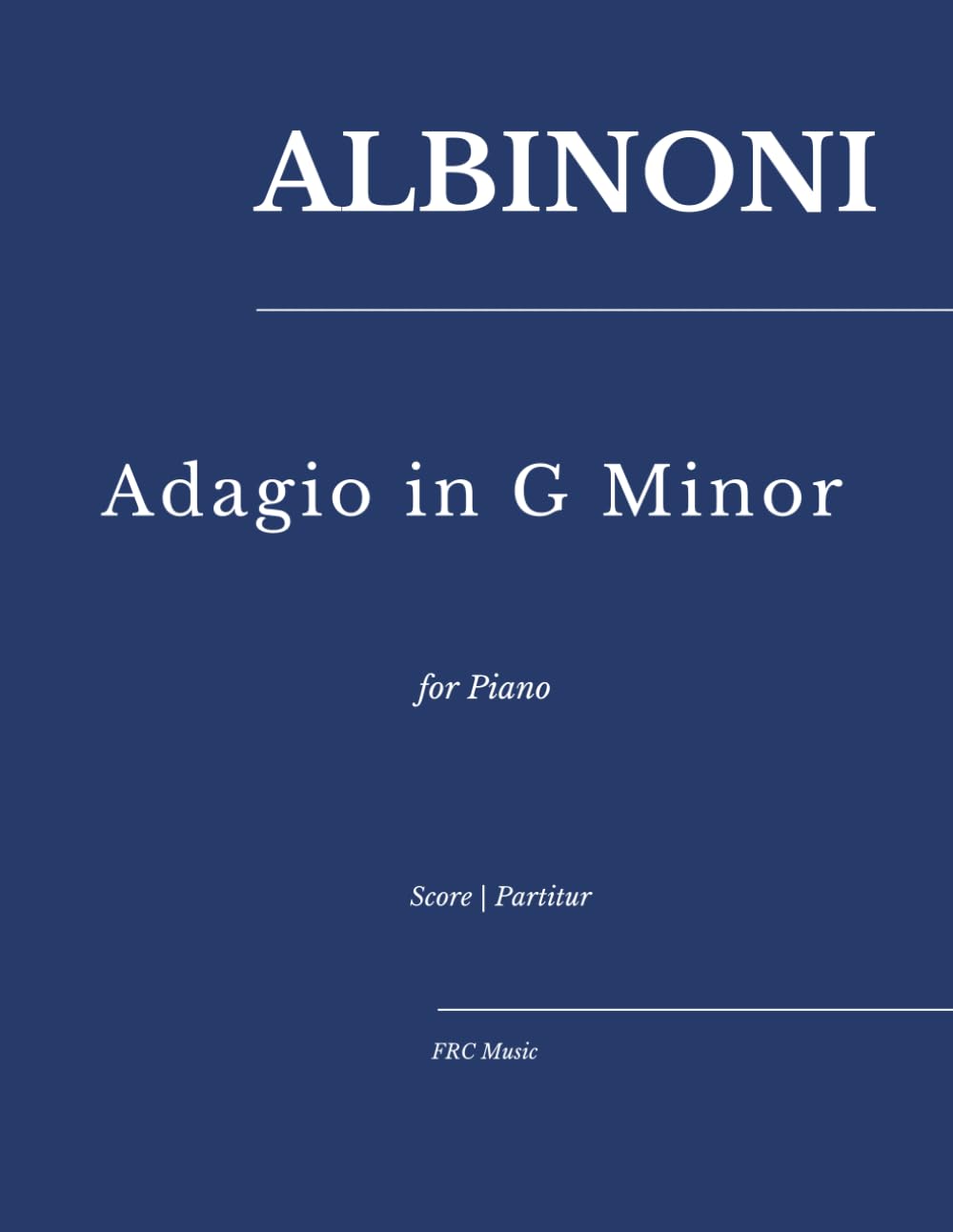 capítulo por capítulo baixar Albinoni: Adagio in G Minor (for Piano) (Sheet Music) (Portuguese Edition)
