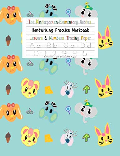 The Kindergarten Elementary Grades Handwriting Practice Notebook For Boys: Letter & Number Tracing Paper | VOL 12 | letter tracing books for children ages 4-8: for kids ages 4-8 baixar o livro de graça