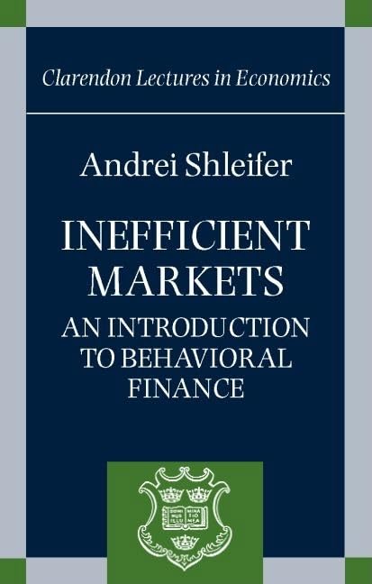 Inefficient Markets: An Introduction to Behavioral Finance baixar livro de graça