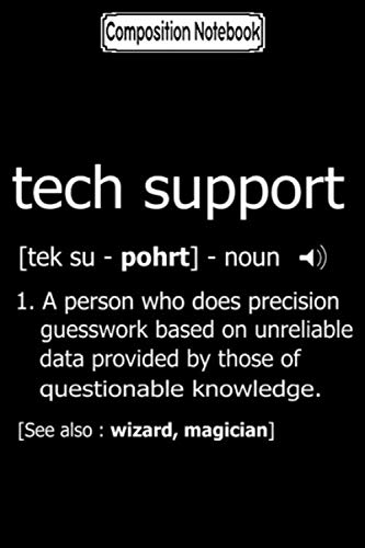 Composition Notebook: Tech support definition-funny computer nerd Journal Notebook Blank Lined Ruled 6x9 100 Pages baixar o livro de graça