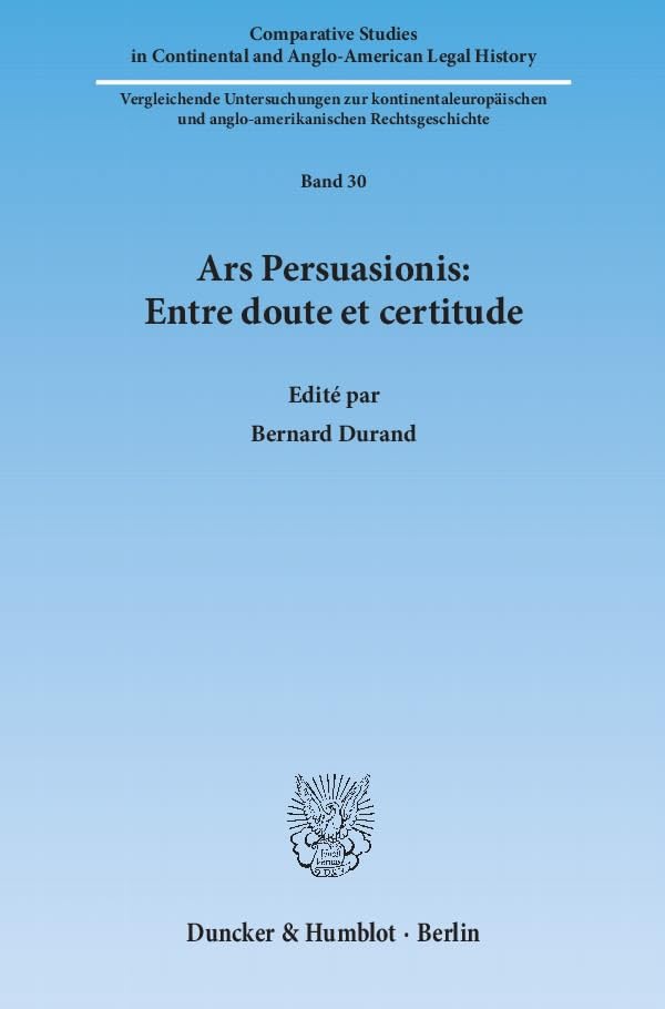 Ars Persuasionis: Entre Doute Et Certitude: 30 baixar o livro de graça