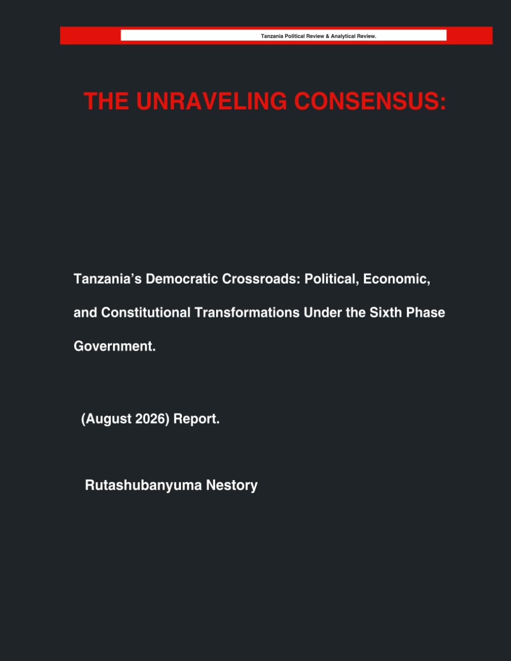 The Unraveling Consensus: Tanzania's Democratic Crossroads: Political, Economic, and Constitutional Transformations Under the Sixth Phase Government: 8 baixar livro de graça
