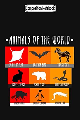 Composition Notebook: Animals of the jungle Journal Notebook Blank Lined Ruled 6x9 100 Pages