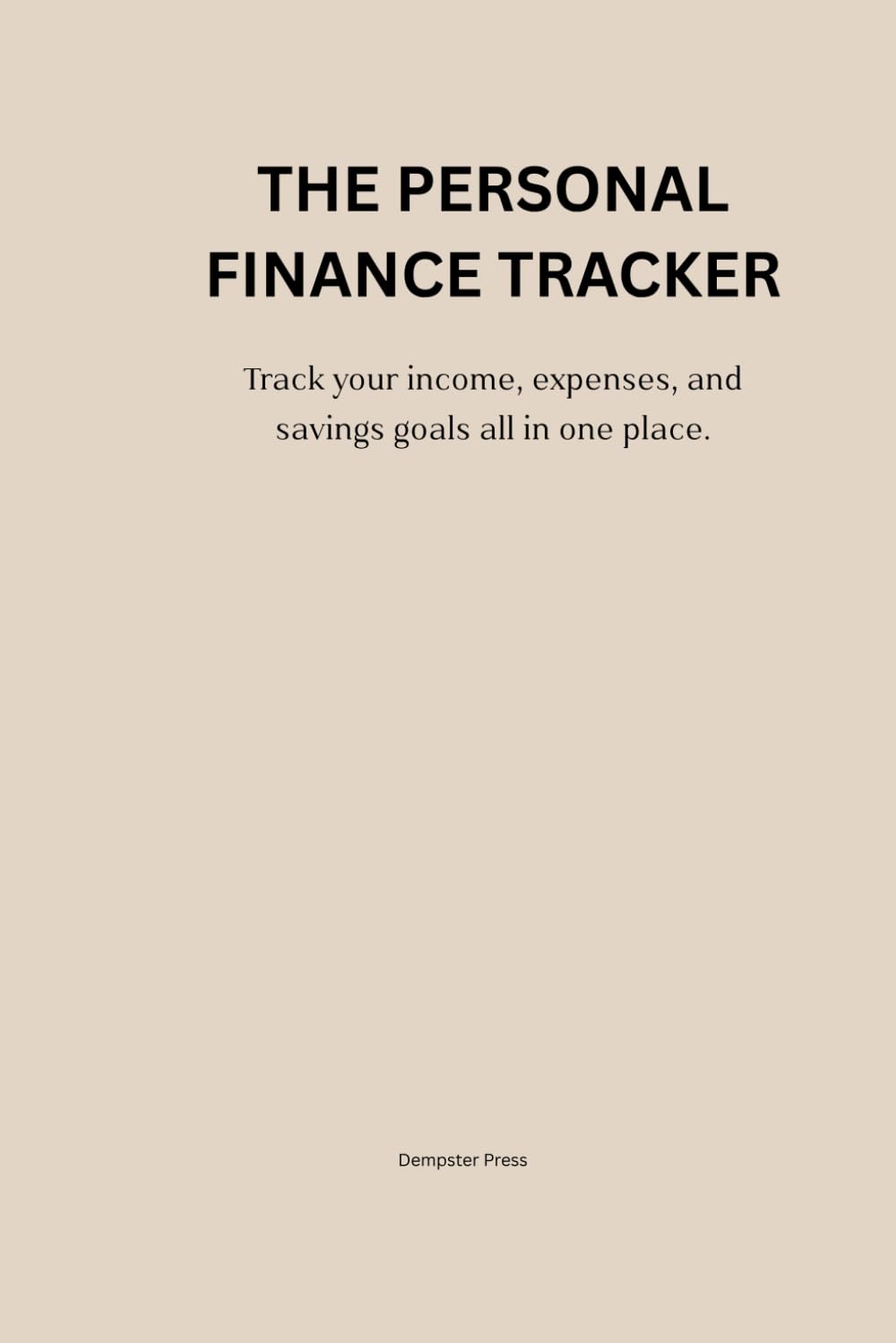 capítulo por capítulo baixar The Personal Finance Tracker: Undated Budget, Bills, Savings & Debt Logbook