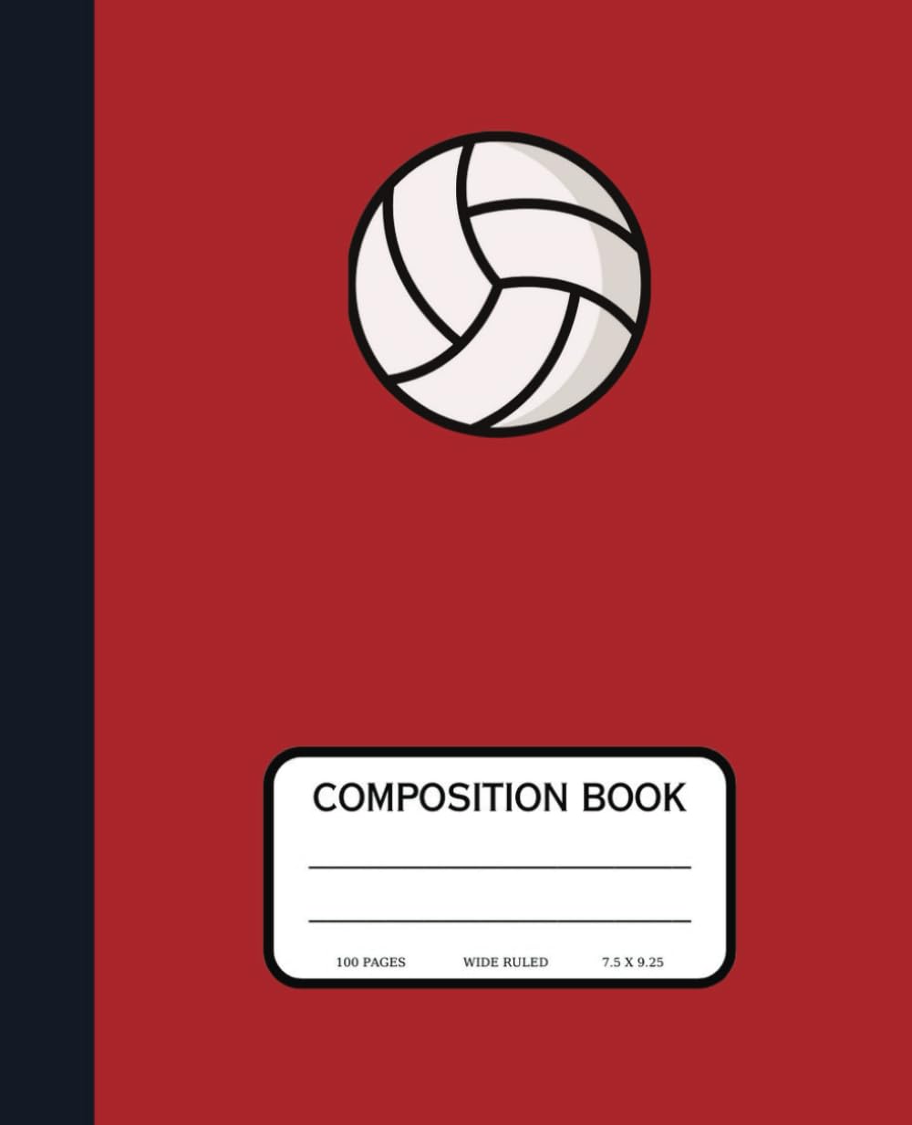 Volleyball Composition Book - Red: Wide Ruled baixar o livro de graça