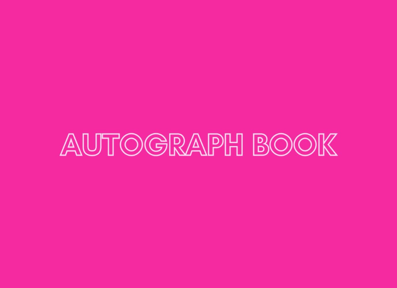 capítulo por capítulo baixar Pink Autograph Book: Blank Journal/Notebook for Signatures and/or Photos of Celebrities, Theme-Park Characters, School Friends, or Party Guests.... for Girls, Women, and Teens. 100 Pages.