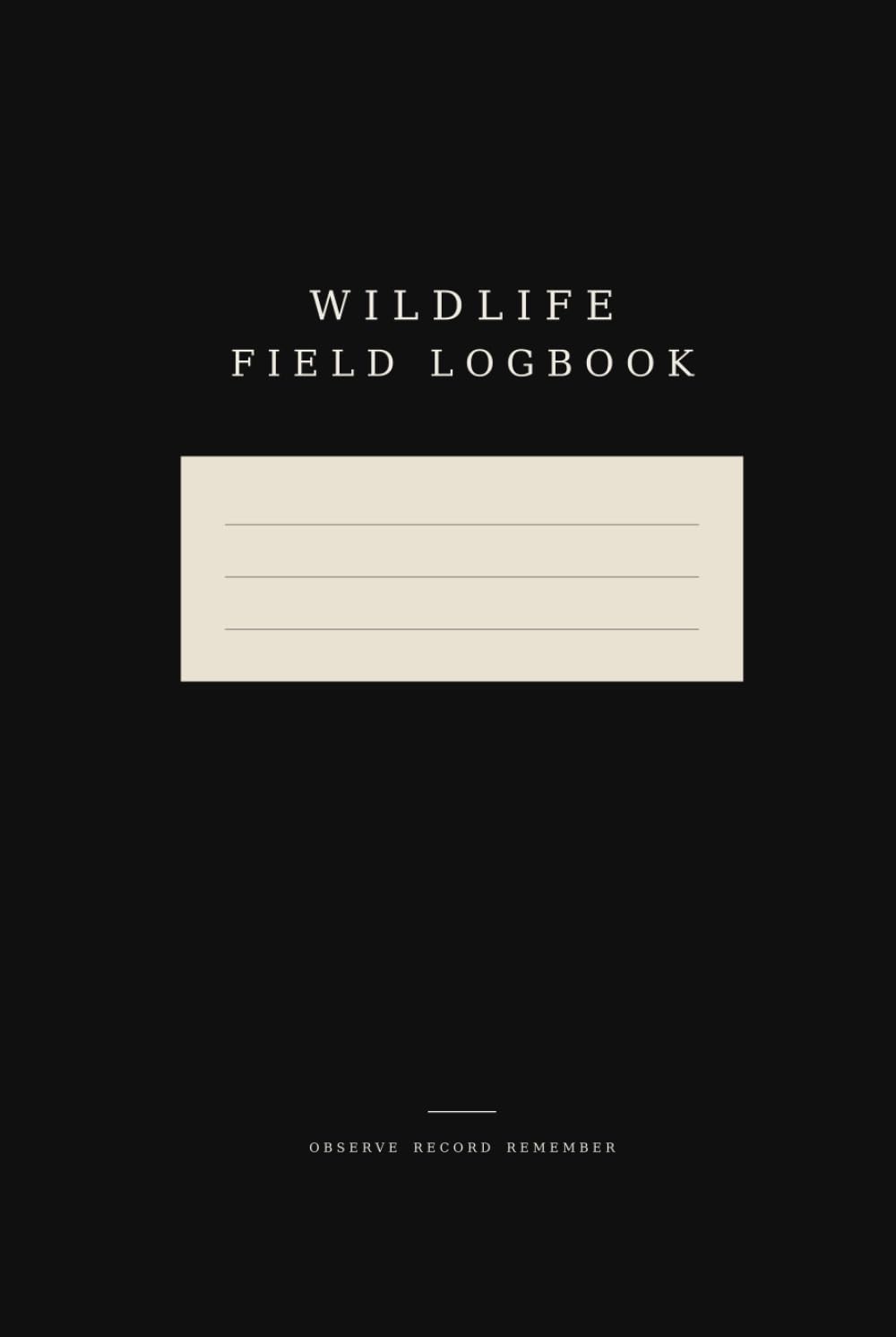 WILDLIFE FIELD LOGBOOK