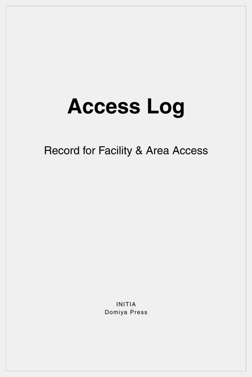 ler totalmente Access Log: Record for Facility & Area Access