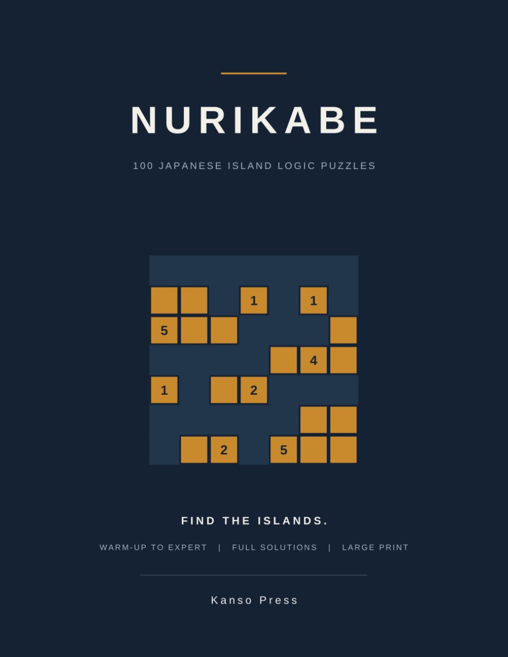 Nurikabe: 100 Japanese Island Logic Puzzles, Easy to Expert, Large Print with Full Solutions (Kanso Japanese Logic Puzzles) (French Edition) baixar livro de graça
