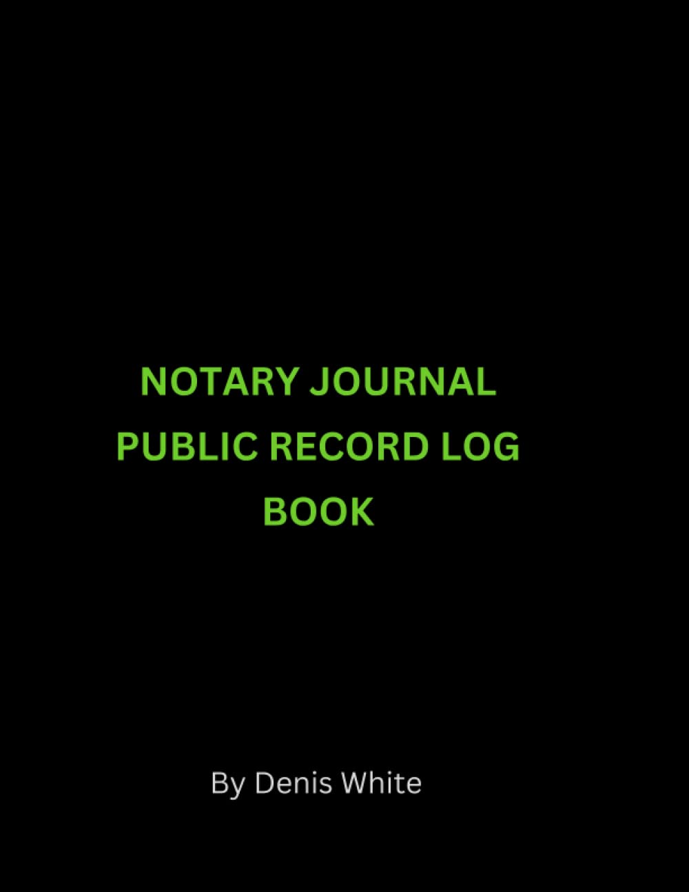 Notary journal public record log book baixar livro de graça