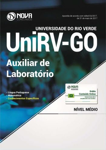 Apostila UniVR-GO 2017 - Auxiliar de Laboratório