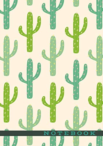 Notebook: Saguaro Cactus Cover, 100 Pages, College Ruled