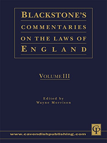 Blackstone's Commentaries on the Laws of England Volumes I-IV (English Edition) baixar livro de graça