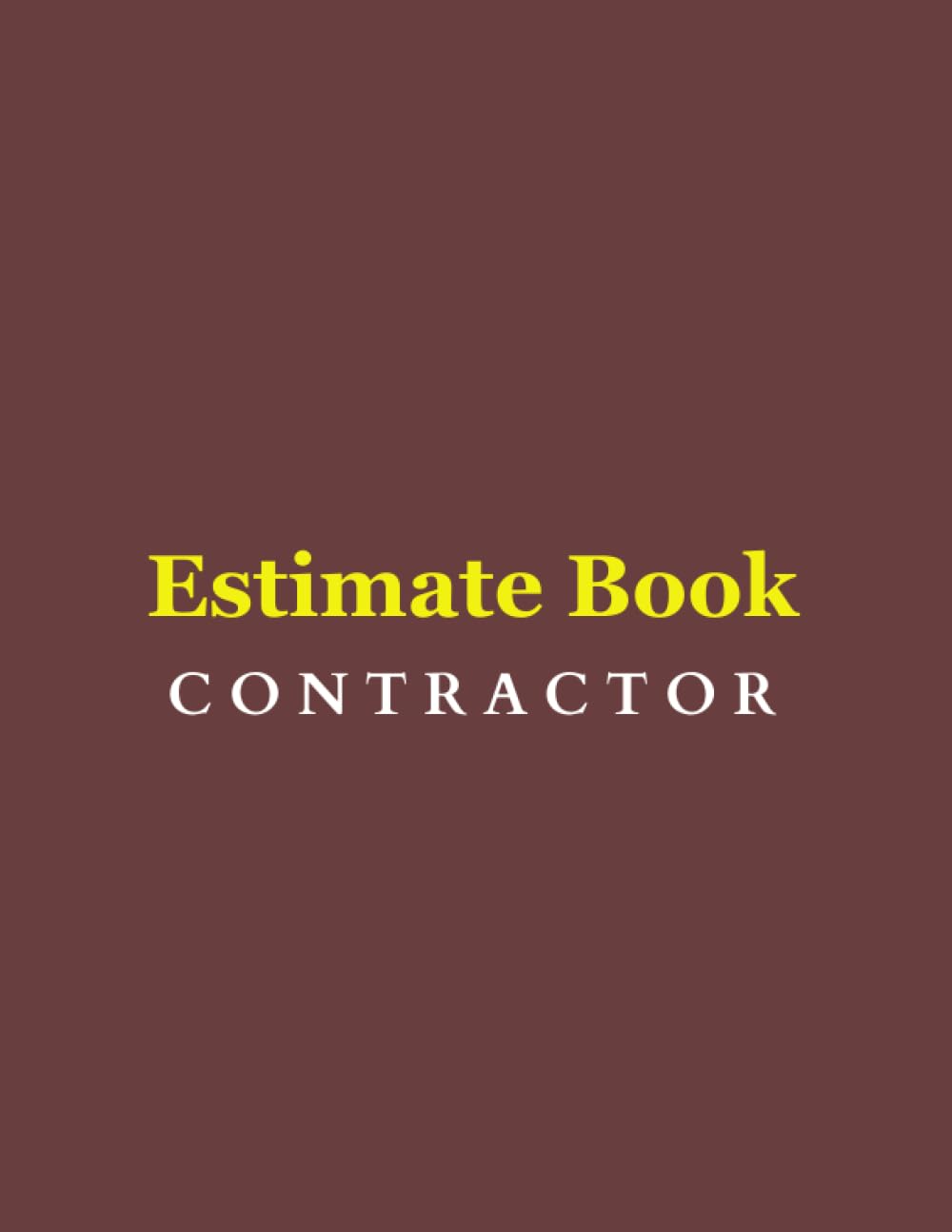 ler totalmente Estimate Book Contractor: Job Estimate Quote With Client Contact Details | Job Booked, Materials, Estimates...