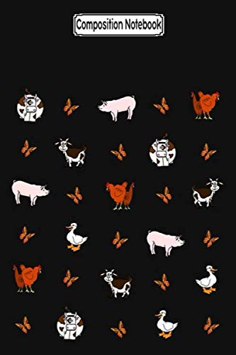 Composition Notebook: Farm animals fun Journal Notebook Blank Lined Ruled 6x9 100 Pages baixar o livro de graça
