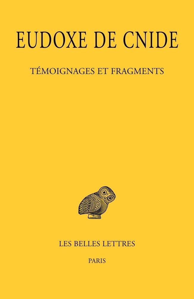 capítulo por capítulo baixar Eudoxe de Cnide, Temoignages Et Fragments