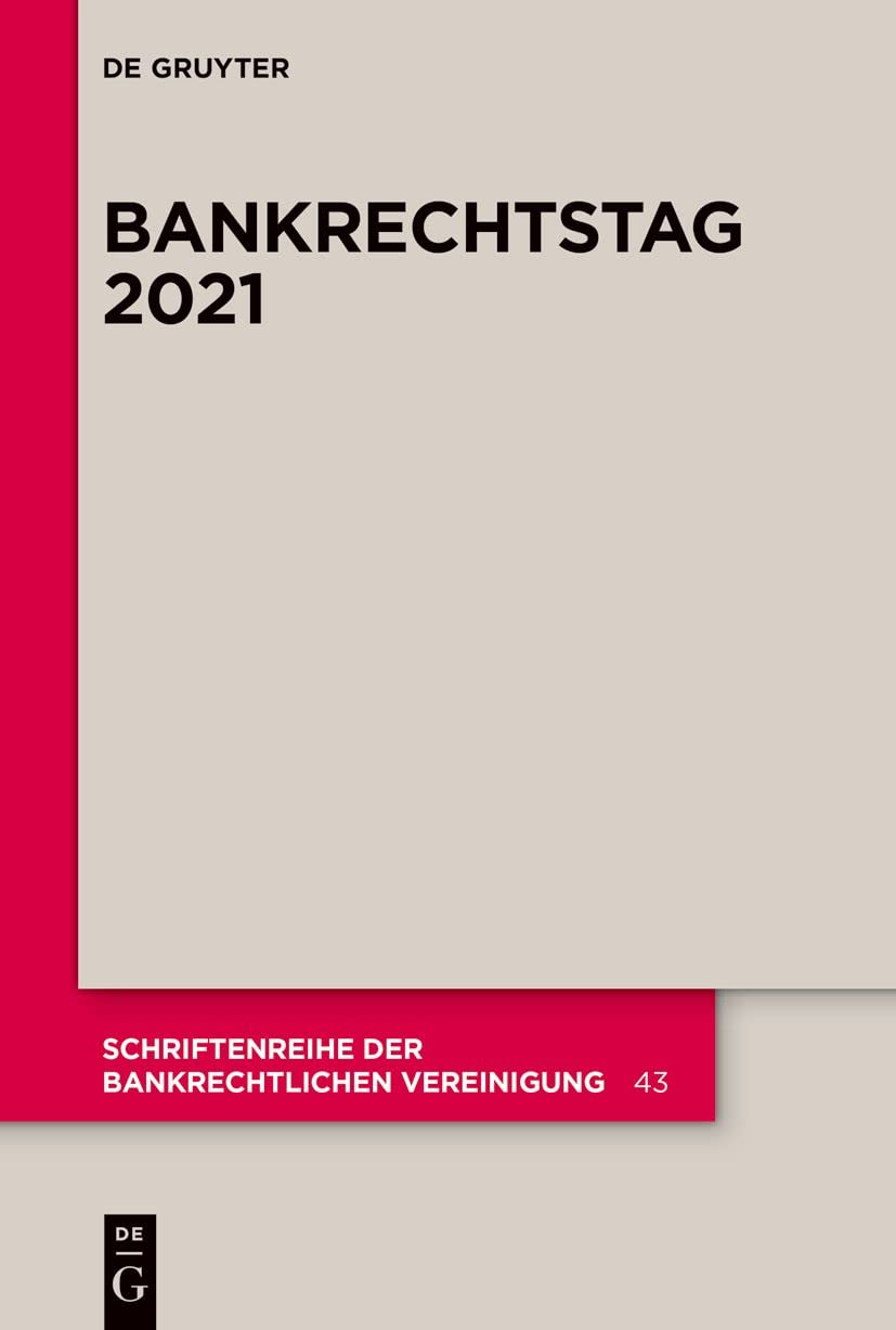 Bankrechtstag 2021 (Schriftenreihe der Bankrechtlichen Vereinigung 43) (German Edition) baixar livro de graça
