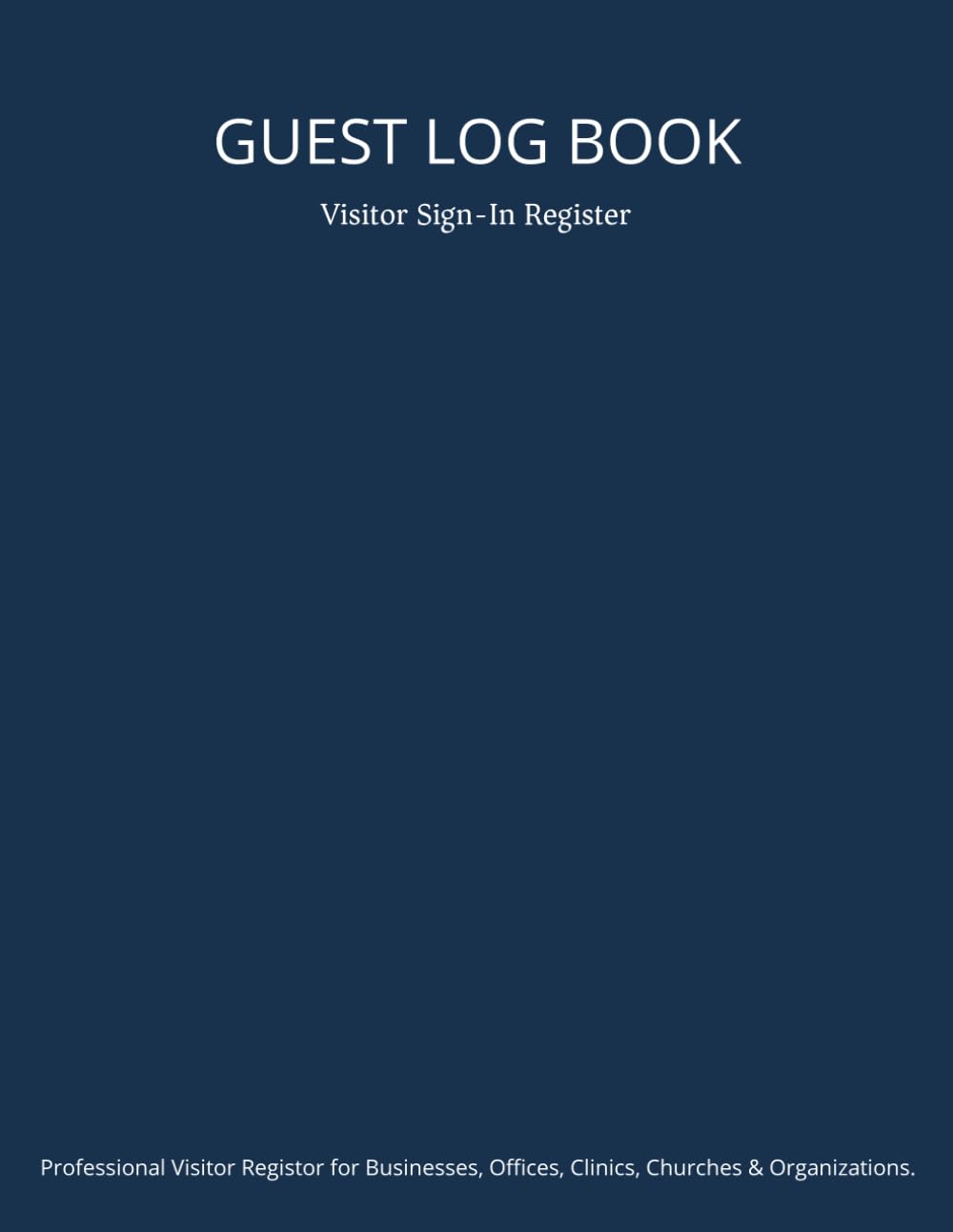 ler totalmente Guest Log Book