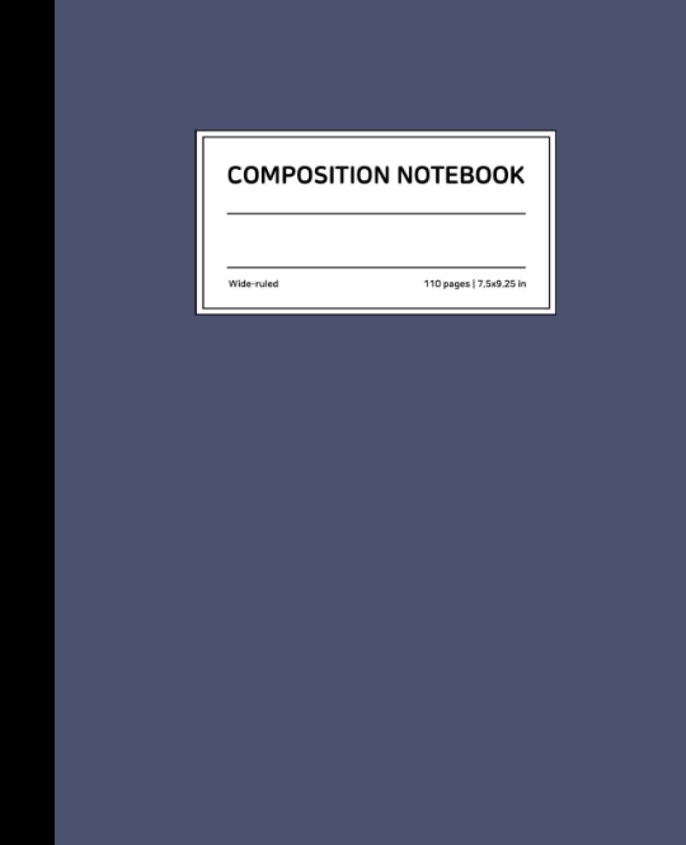 Dried Flower Navy Composition Notebook: Wide Ruled, 7.5 × 9.25 Inches, Soft Matte Cover, 110 Pages: Assorted Colors comp journal for school student, college baixar o livro de graça