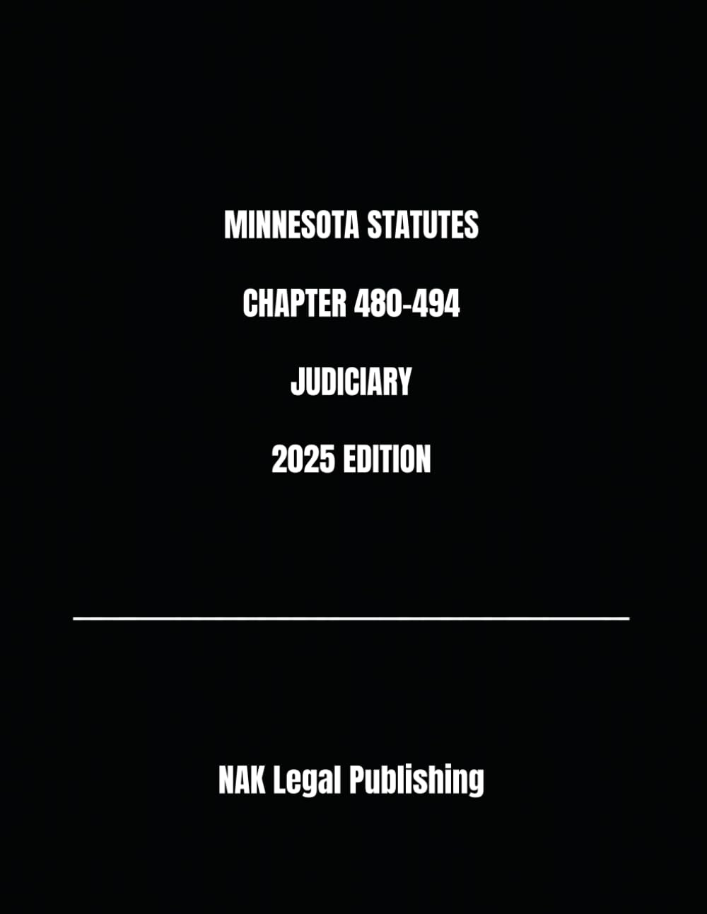 MINNESOTA STATUTES CHAPTER 480-494 JUDICIARY 2025 EDITION baixar o livro de graça