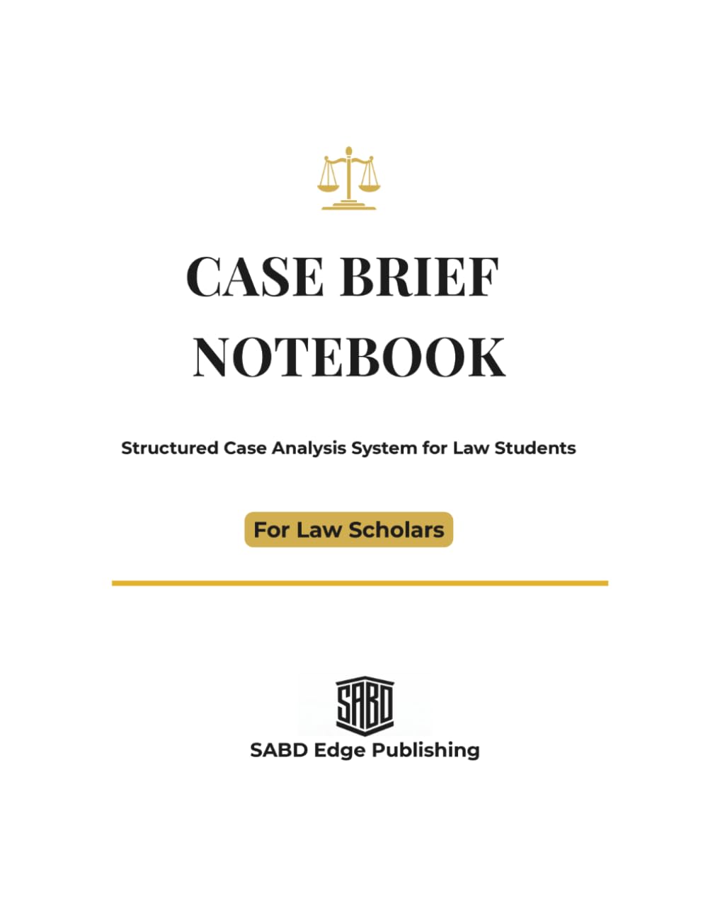 capítulo por capítulo baixar Case Brief Notebook: IRAC Method for Law Students: Structured Case Analysis and Legal Study Notebook for Notes, Revision and Exam Preparation (SABD Edge Law Student Core Series)