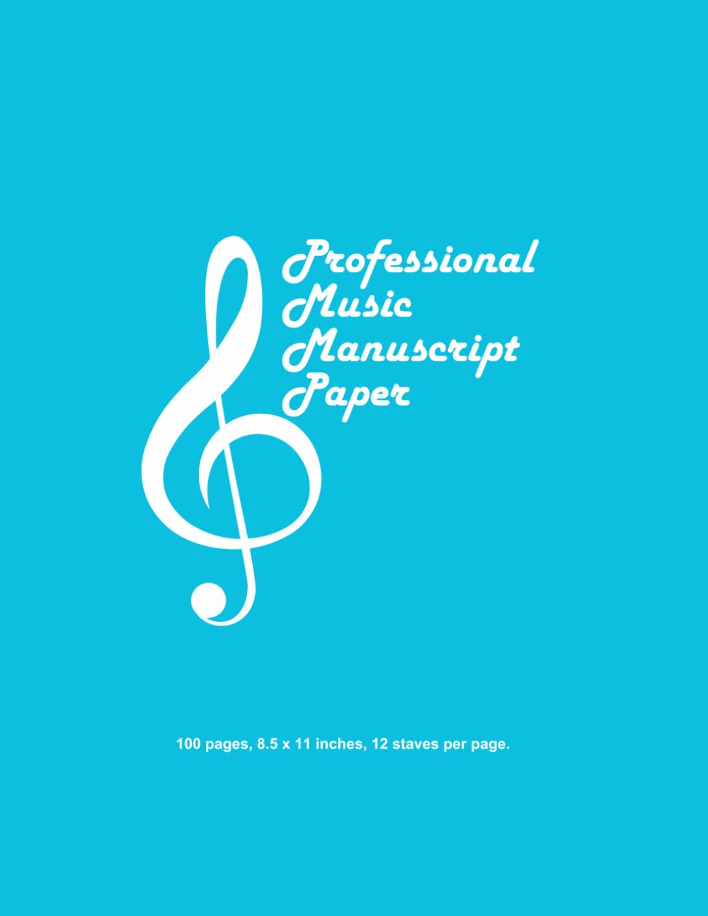 capítulo por capítulo baixar Professional Music Manuscript Paper: Aqua Blue Cover: 12 Staves per Page, 100 Pages for Composers, Musicians, and Music Students