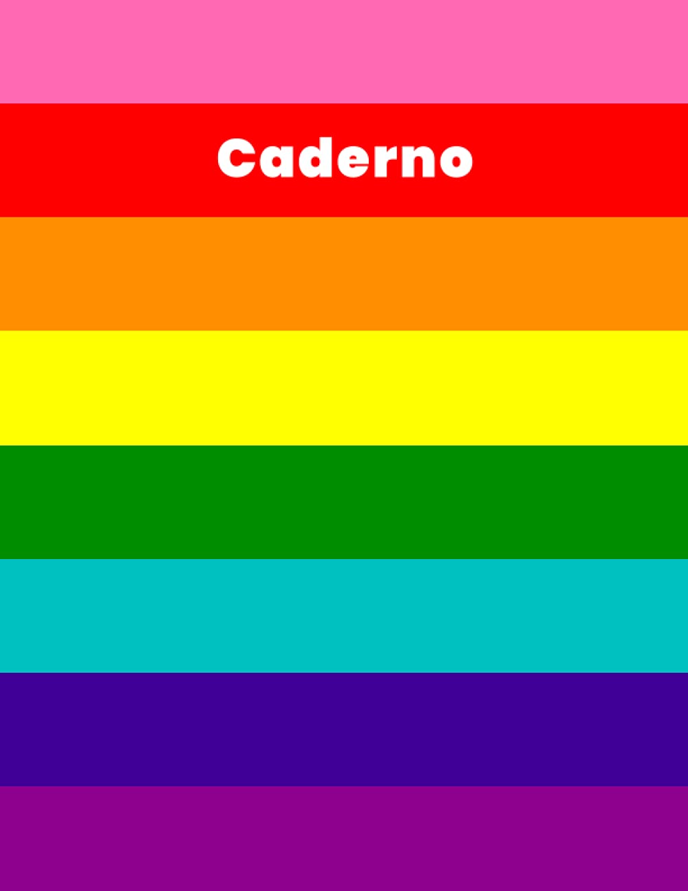 capítulo por capítulo baixar Caderno: Capa Pride Strip - Tamanho (8,5 x 11 polegadas) 110 Páginas: Papel Pautado (Portuguese Edition)