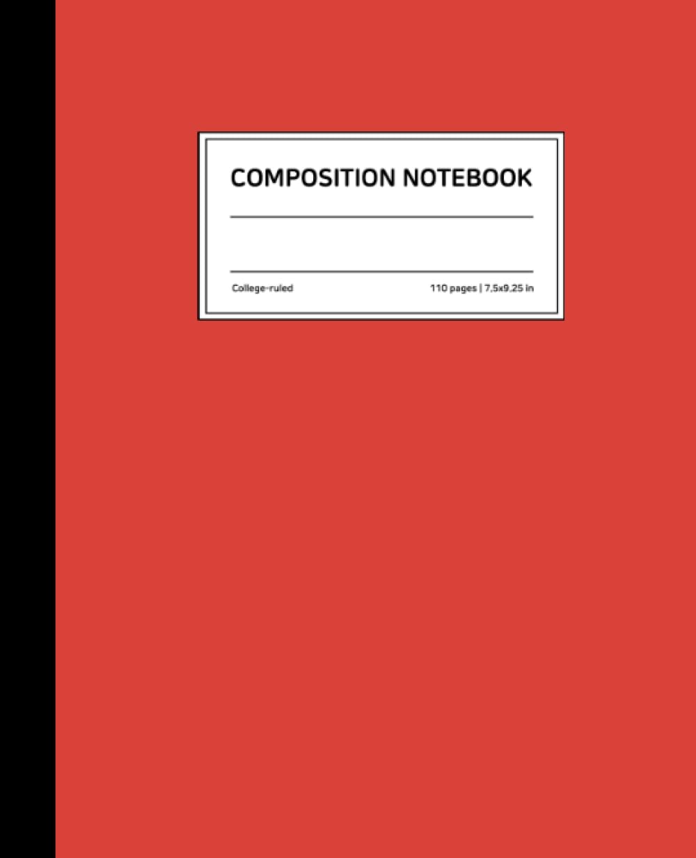 ler totalmente Simple Red Composition Notebook: College Ruled, 7.5 × 9.25 Inches, Soft Matte Cover, 110 Pages: Assorted Colors comp journal for school student, college